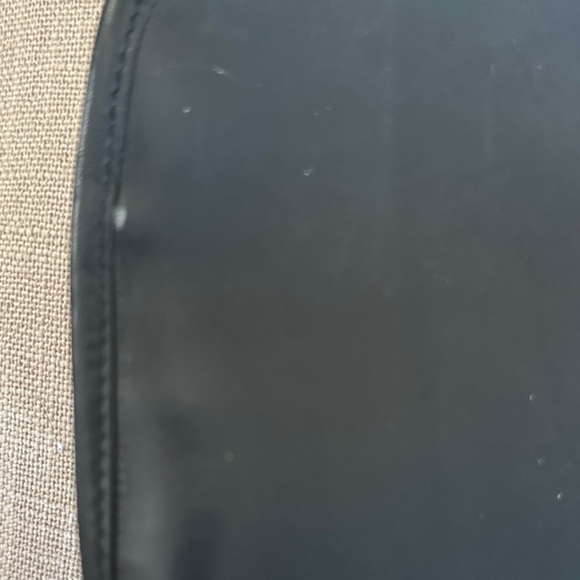 DKNY Vintage Black Leather Clutch Style Handbag with Handles